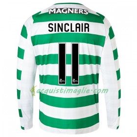 Divisa di Calcio Celtic Sinclair 11 Prima 2018/2019 Manica Lunga